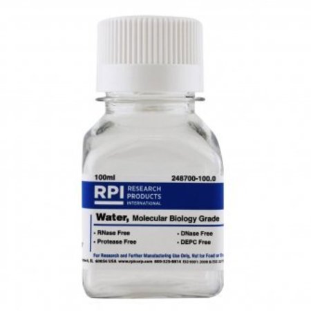 RPI Water, Molecular Biology Grade, DNase and RNase Free, 100 ml 248700-100.0